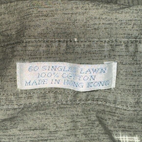 Burma Bibas Shirt Men's Size L 60 Singles Lawn Green Button Down Collared S/S - Picture 5 of 6